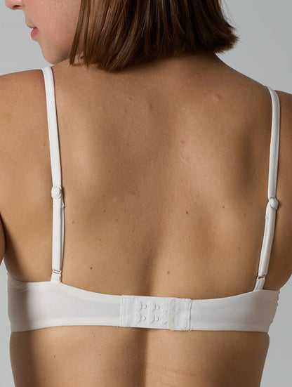 El sujetador con aro y encaje suave