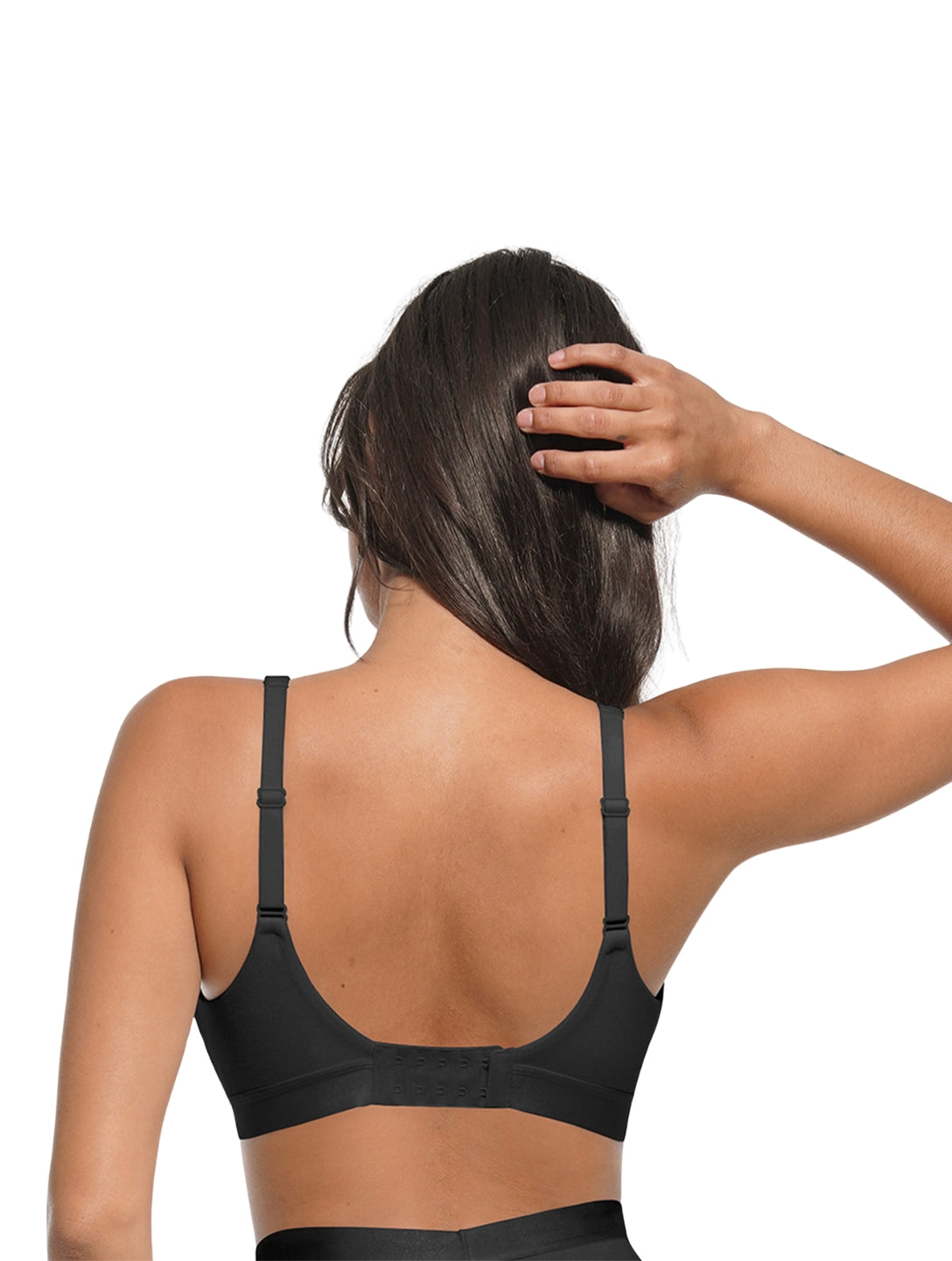 Bralette acanalado con escote en V profundo