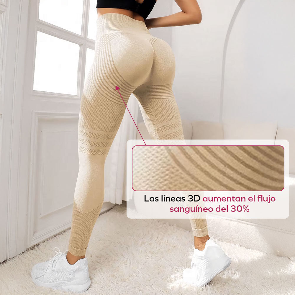 LEGSHAPERS™ | Leggings Potenciadoras del Metabolismo 3D - Beige
