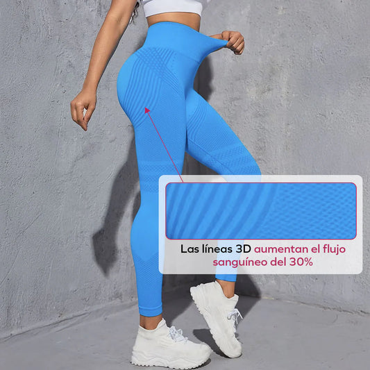 LEGSHAPERS™ | Leggings Potenciadoras del Metabolismo 3D - Azul claro