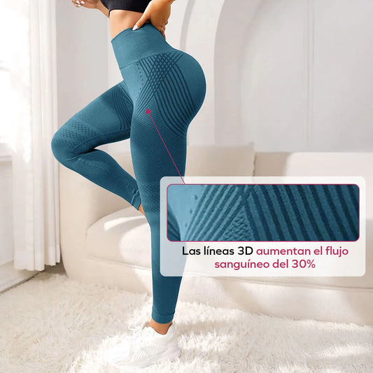 LEGSHAPERS™ | Leggings Potenciadoras del Metabolismo 3D - Verde pavo real