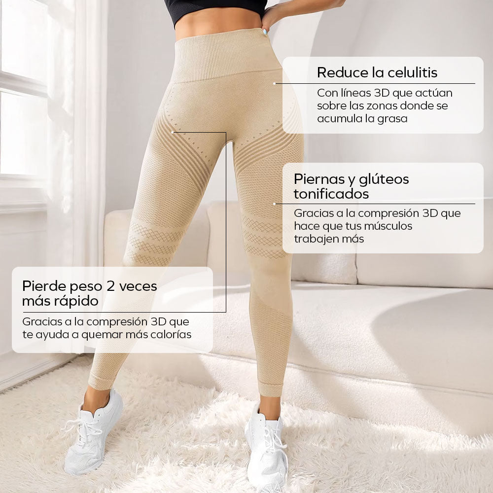 LEGSHAPERS™ | Leggings Potenciadoras del Metabolismo 3D - Beige