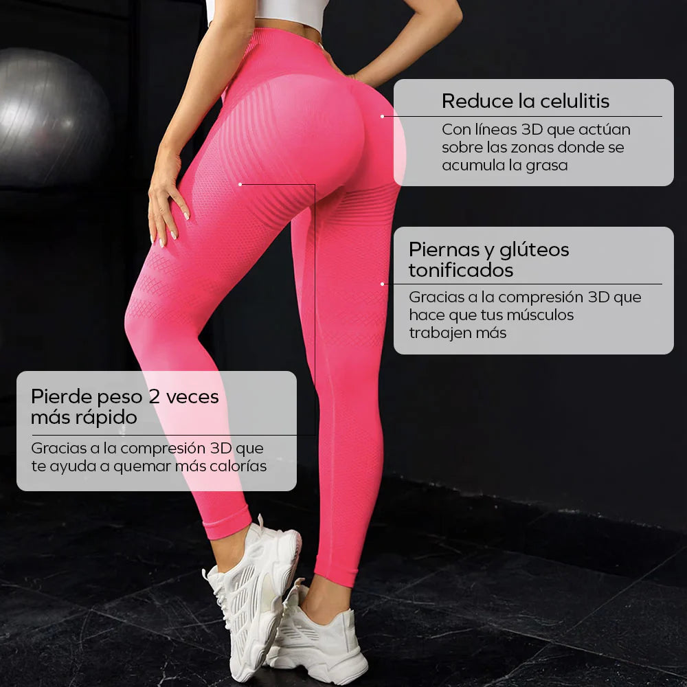 LEGSHAPERS™ | Leggings Potenciadoras del Metabolismo 3D - Rosa